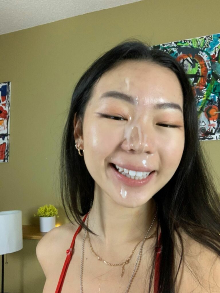asian wife facial compilation