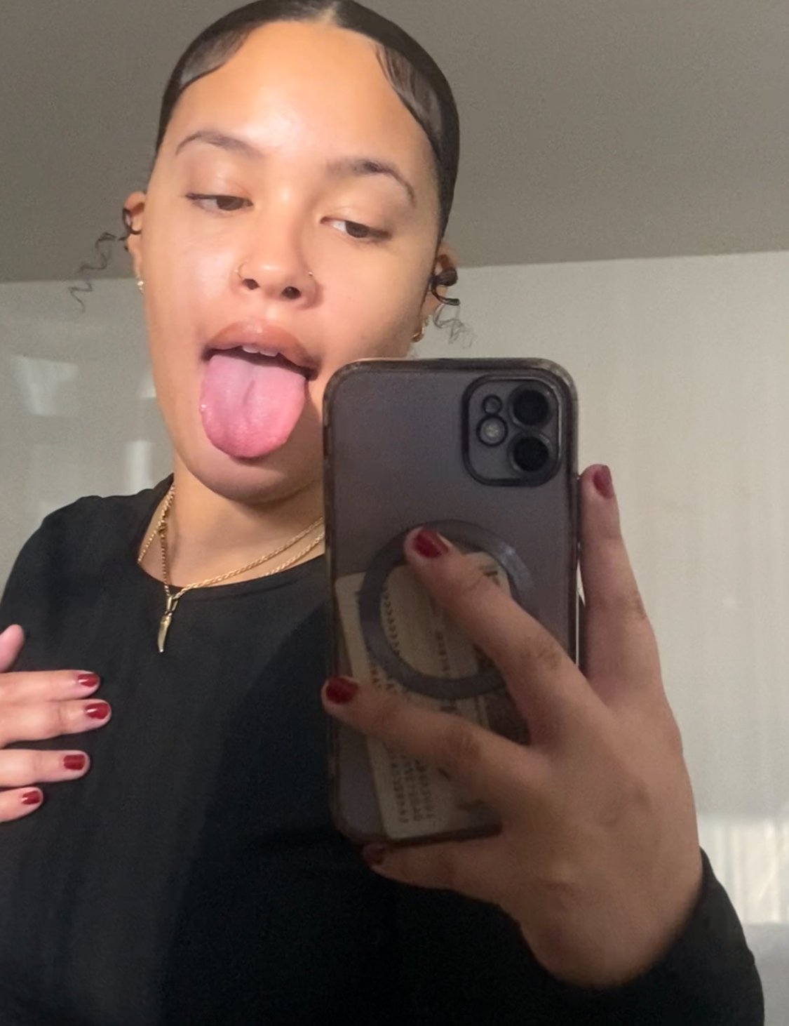 Bf wants his cute light skin ebony gf to pleasure white cock with her lips #U32zcNVj