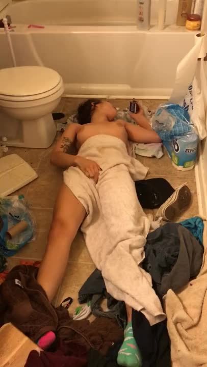 caught bathroom - Caught masturbating on the bathroom floor! - Porn - EroMe